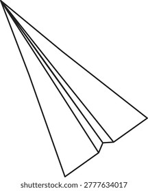illustration of paper that is folded and can be flown