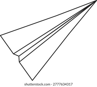 illustration of paper that is folded and can be flown