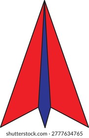 illustration of paper that is folded and can be flown