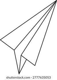 illustration of paper that is folded and can be flown