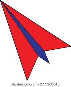 illustration of paper that is folded and can be flown