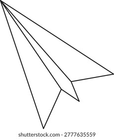 illustration of paper that is folded and can be flown