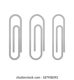 Illustration of Paperclip icons on a white