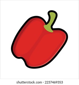Ilustración del vector vegetal de Paprica