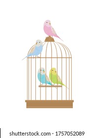 Ilustración de paracaídas en la jaula.