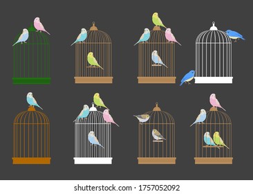 Ilustración de paracaídas en la jaula.