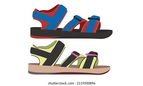 Illustration of a pare of sandals