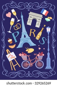 illustration  of Paris 
