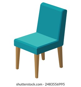 illustration of Parsons Chair with legs 