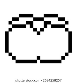 La ilustración de la fruta de la pasión Pixel