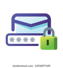 Illustration of password protected correspondence