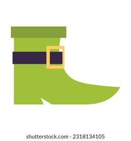 Illustration of patrick day shoe item design