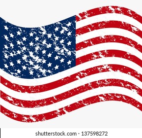 Illustration patriot united states of america, usa poster, vector illustration