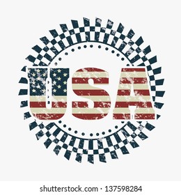 Illustration patriot united states of america, usa poster, vector illustration