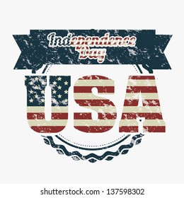 Illustration patriot united states of america, usa poster, vector illustration