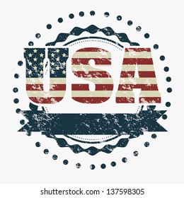 Illustration patriot united states of america, usa poster, vector illustration