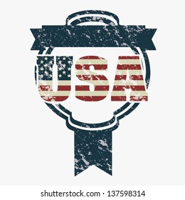 Illustration patriot united states of america, usa poster, vector illustration