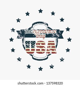 Illustration patriot united states of america, usa poster, vector illustration