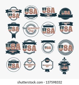 Illustration patriot united states of america, usa poster, vector illustration