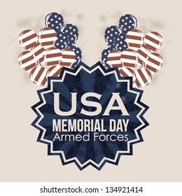 Illustration Patriotic United States of America, USA, vector illustration
