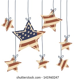 Illustration Patriotic United States of America, USA, vector illustration