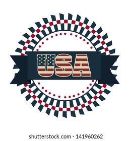 Illustration Patriotic United States of America, USA, vector illustration