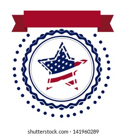 Illustration Patriotic United States of America, USA, vector illustration