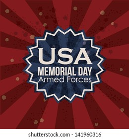 Illustration Patriotic United States of America, USA, vector illustration