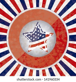 Illustration Patriotic United States of America, USA, vector illustration