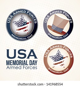 Illustration Patriotic United States of America, USA, vector illustration