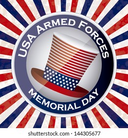 Illustration Patriotic United States of America, USA, vector illustration