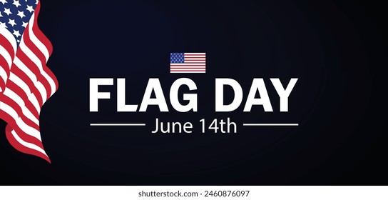 Illustration Patriotism Flag Day on June 14th