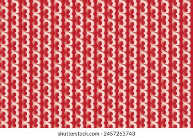 Illustration pattern, Abstract circle on red background.