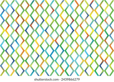 Illustration pattern, Abstract Geometric Style. Repeating of multicolor arrow on white background.