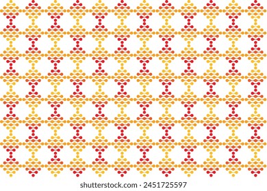 Illustration pattern, Abstract Geometric Style. Repeating of abstract multicolor circle in square shape on white background.