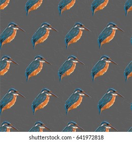Illustration of a pattern with beautiful birds
