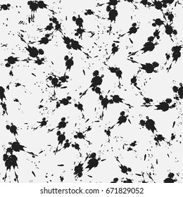 Illustration of a pattern of black blots