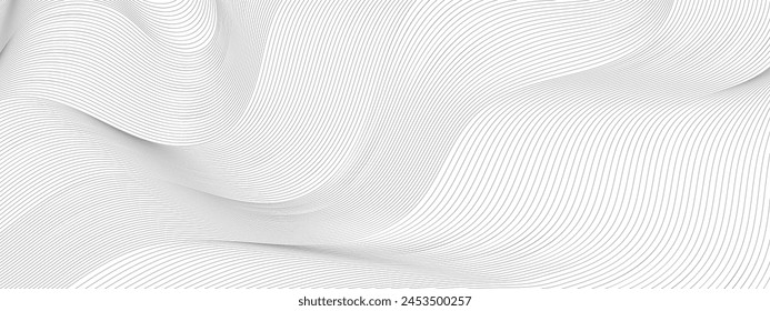 Illustration of the pattern of black lines on white background