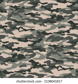 Illustration pattern Camouflage with sand colors and background military design