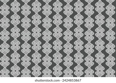 Illustration pattern of the Chinese clouds on grey background.