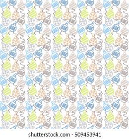 illustration pattern Christmas balls color