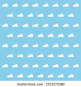 Illustration of a pattern of clouds - vector