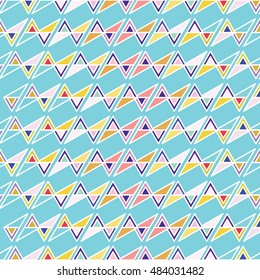 Illustration Pattern with Colorful Geometric Objects - raster. background vector. Pattern can be used for wallpaper, cover fills, web page background, surface textures.