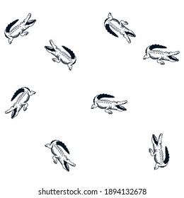 Illustration pattern crocodile with background for fashion design