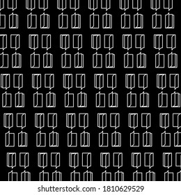 Illustration pattern design of Books with black color background. Good for fabric motif, textile, paper gift, etc