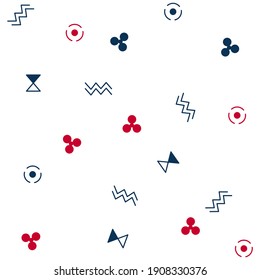 Illustration pattern ethnic design with colors and background for fashion design or other products