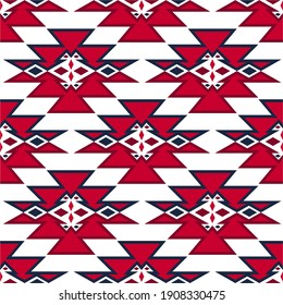 Illustration pattern ethnic design with colors and background for fashion design or other products