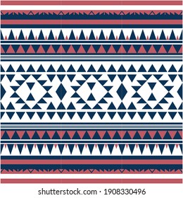 Illustration pattern ethnic design with colors and background for fashion design or other products