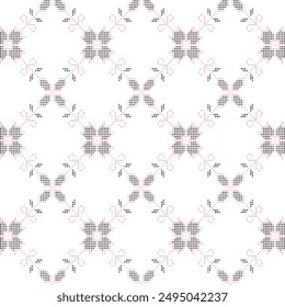 Illustration pattern ethnic design with colors and background for fashion design or other products.Ikat Ethnic Aztec Pattern Illustration Design