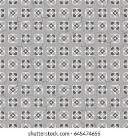 Illustration of a pattern with floral ornaments